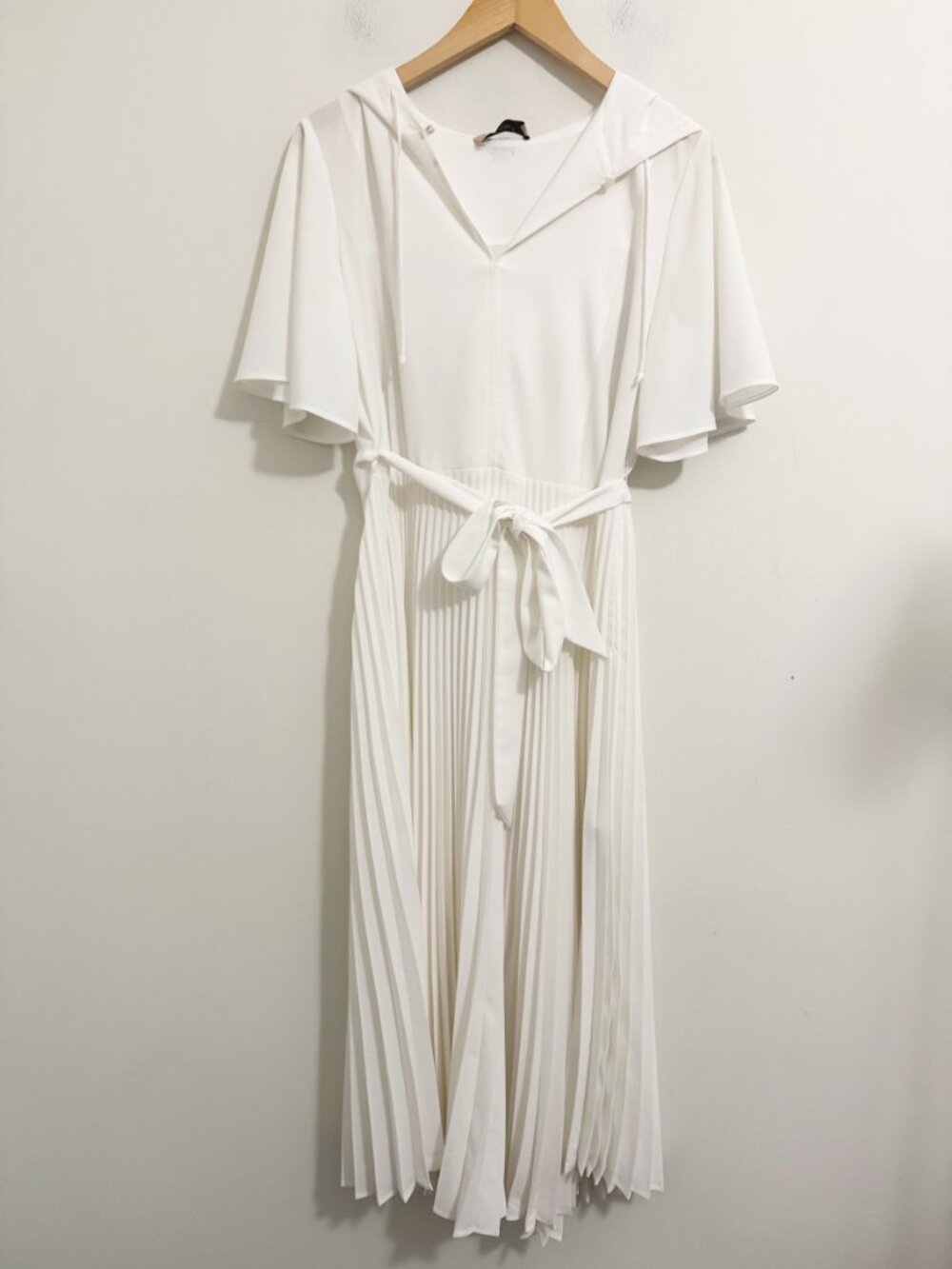 Twinset Milano Crepe de Chine Dress with Pleats